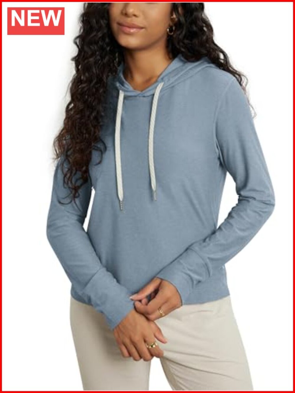 Ultra Soft Moisture Wicking UPF 50+ Hoodie Pullover Long Sleeve Top